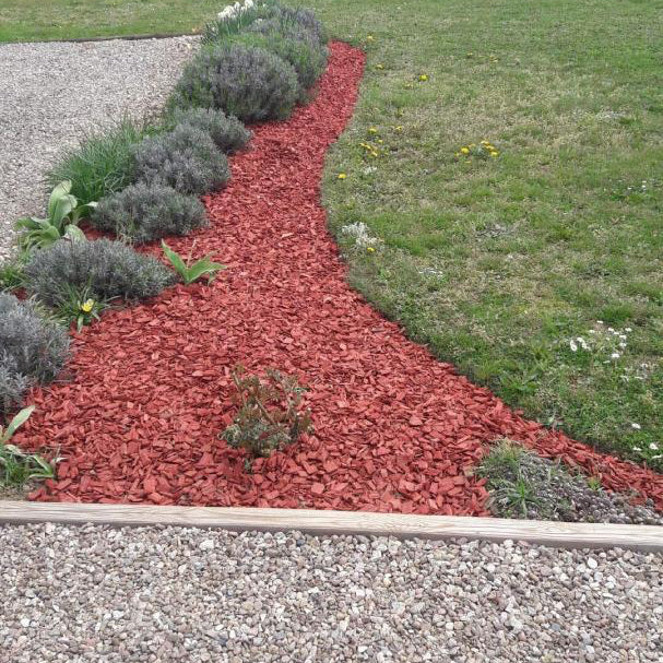 Sac 40 L - Paillage décoratif Rouge