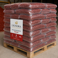 Palette de 45 sacs de plaquette forestière décorative Rouge 40 L 🌿