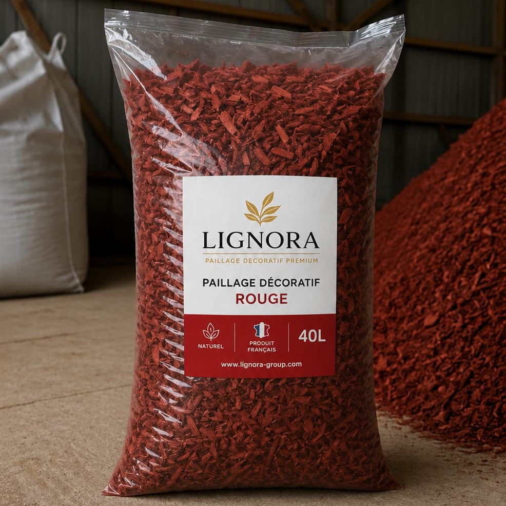 Sac 40 L - Paillage décoratif Rouge